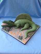 Dinosaur carved Cake